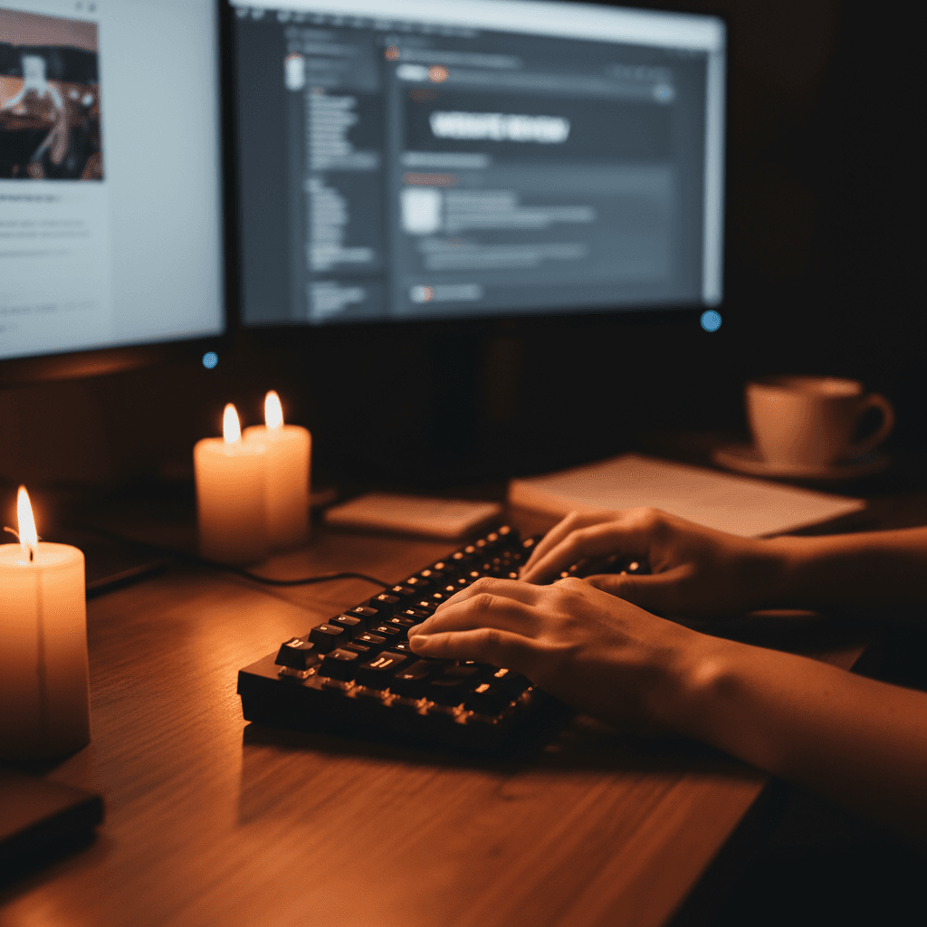 Website builder working on content and design